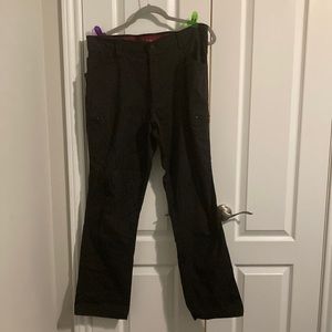 Mens wrangler pants, black, 36/32, button, zip, pockets, career, outdoors